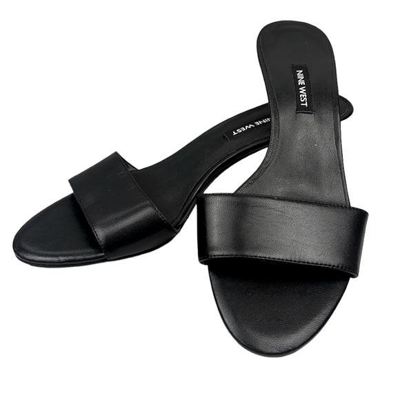 Nine West Shoes - Nine West open toe kitten heels black size 9
